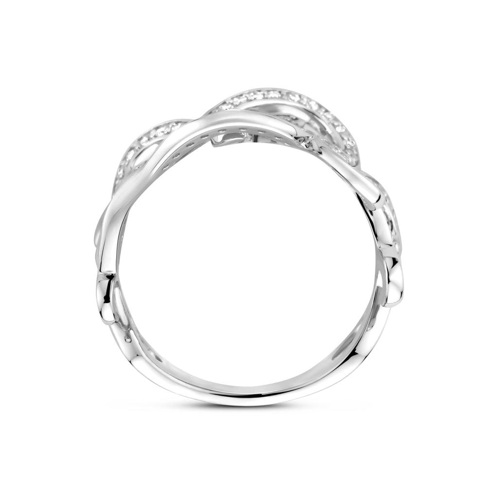 ring zirkonia zilver gerhodineerd