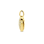 hanger hart en diamant h si 14K geelgoud