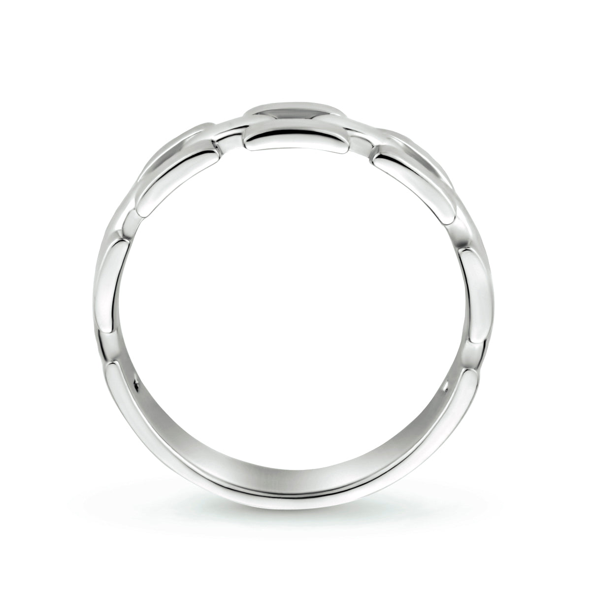 Ringglied Silber rhodiniert