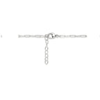 Halskette Perlen 42 + 3 cm Silber rhodiniert
