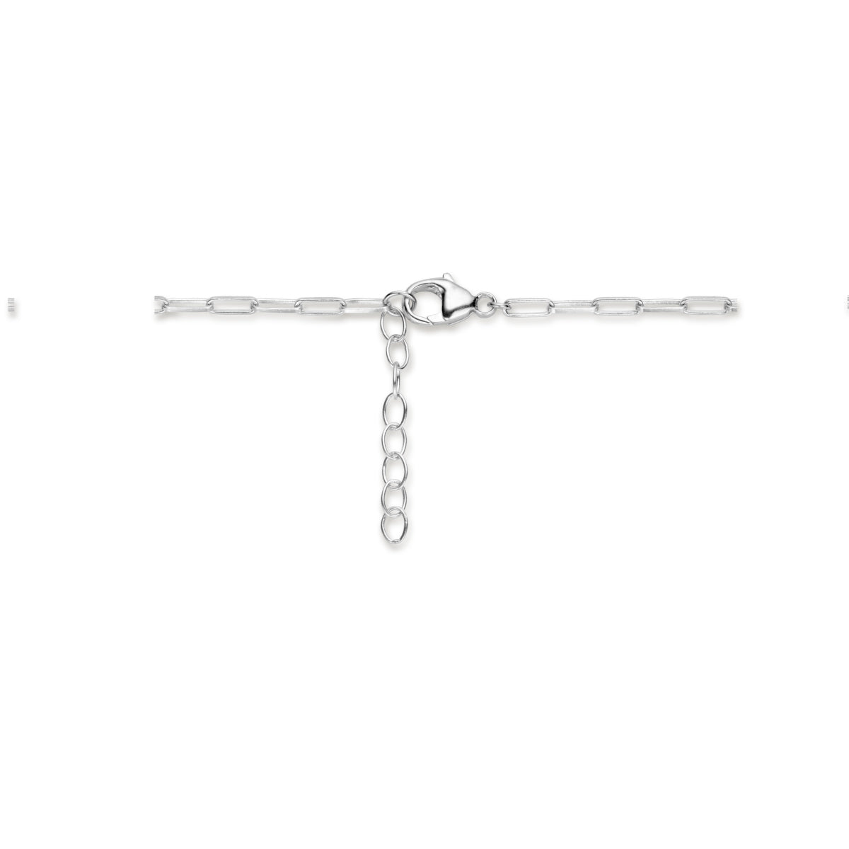 Halskette Perlen 42 + 3 cm Silber rhodiniert