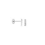 Ohrstecker Zirkonia 7,5 mm Silber rhodiniert