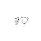 oorringen hartje 10 mm zilver gerhodineerd