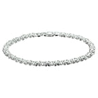 Armband König flach 5,5 mm 20 cm Silber rhodiniert