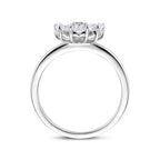 Ring Zirkonia Silber rhodiniert