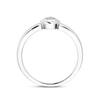 Ring Zirkonia Silber rhodiniert