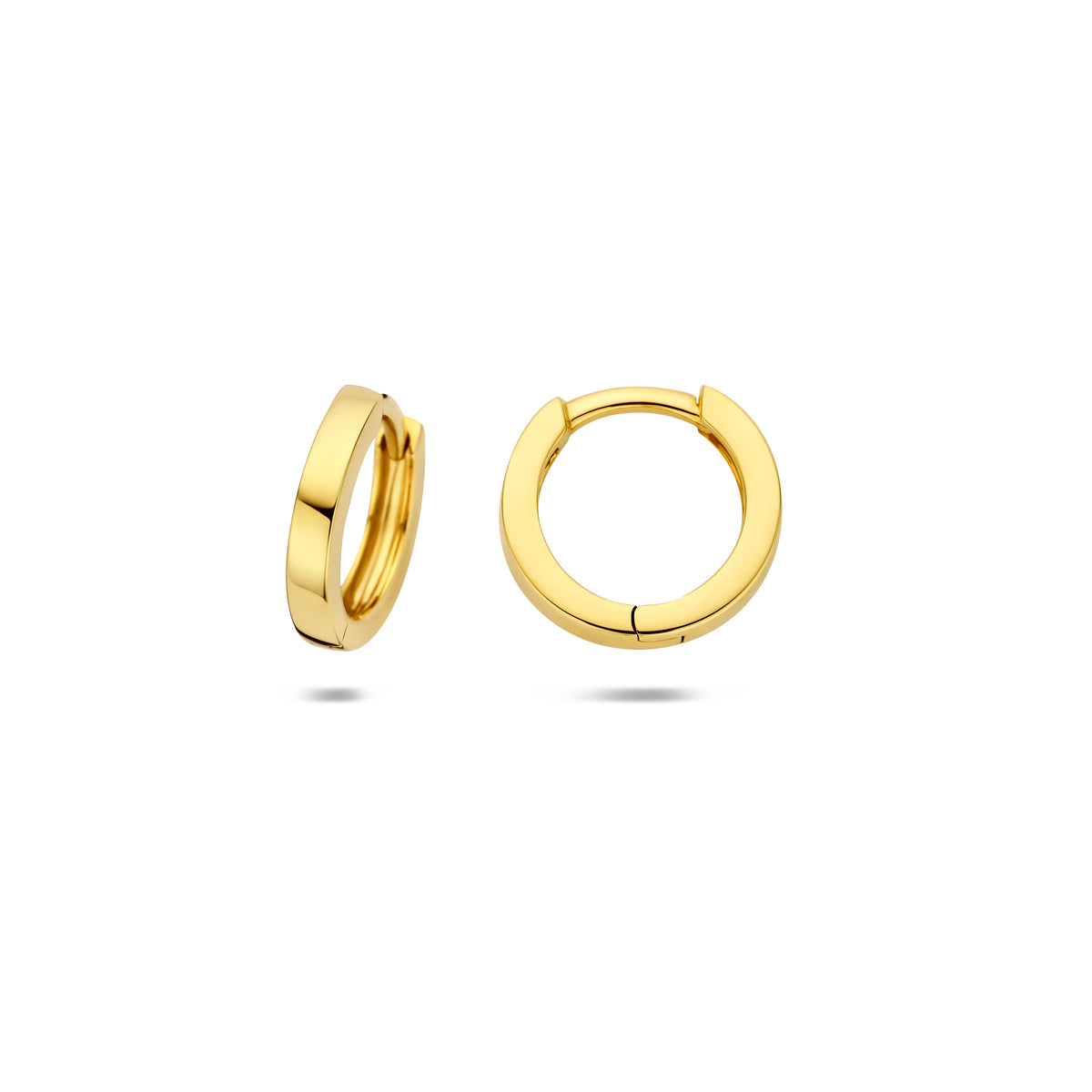 Ohrhänger 1,8 mm flach 14K Gelbgold