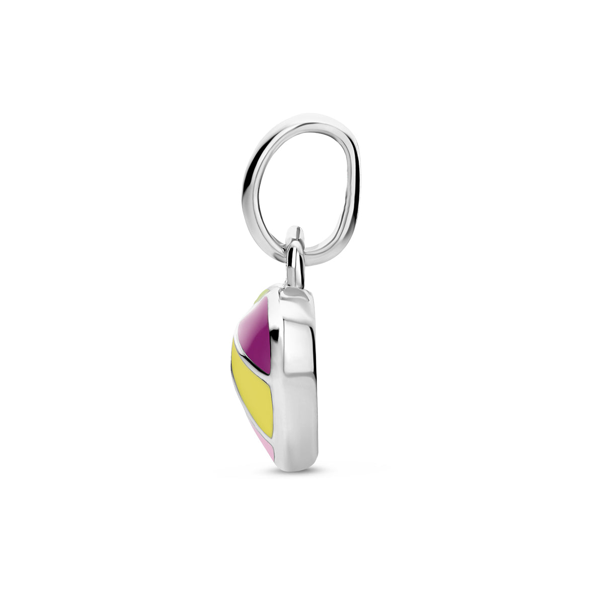 Anhänger Emaille Herz silber rhodiniert