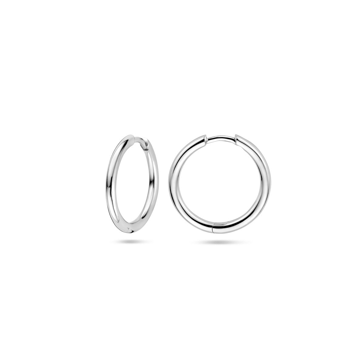 klapoorringen rond 2,0 mm zilver gerhodineerd