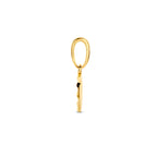 hanger rondje gediamanteerd 6,5 mm 14K geelgoud