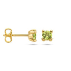 Ohrstecker Peridot 14K Gelbgold