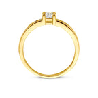 ring zirkonia 14K geelgoud