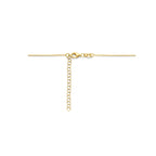 collier hart 1,5 mm 40 + 5 cm 3 micron zilver verguld (geel)