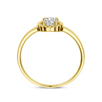 Ring Zirkonia 14K Gelbgold