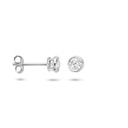 Ohrstecker Zirkonia Silber rhodiniert