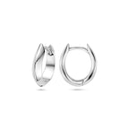 Klappcreolen 16 mm Silber rhodiniert