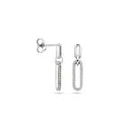 oorhangers zirkonia zilver gerhodineerd