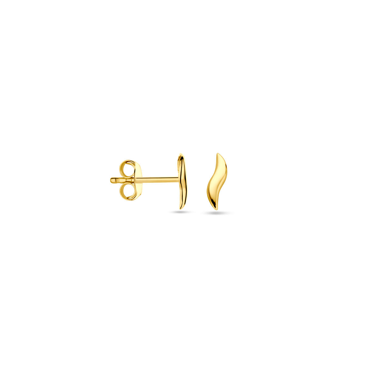Ohrstecker 10 mm 14K Gelbgold