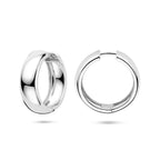Ohrringe 25 mm Silber rhodiniert