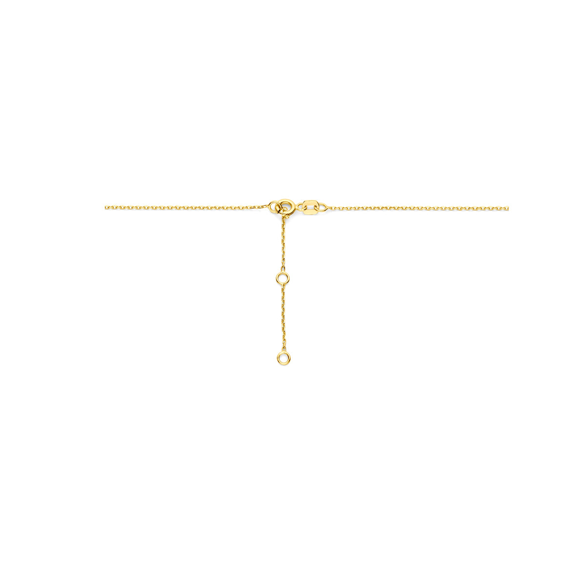 collier ovaaltjes en bolletjes 41 - 43 - 45 cm 14K geelgoud
