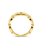 ring zirkonia 14K geelgoud