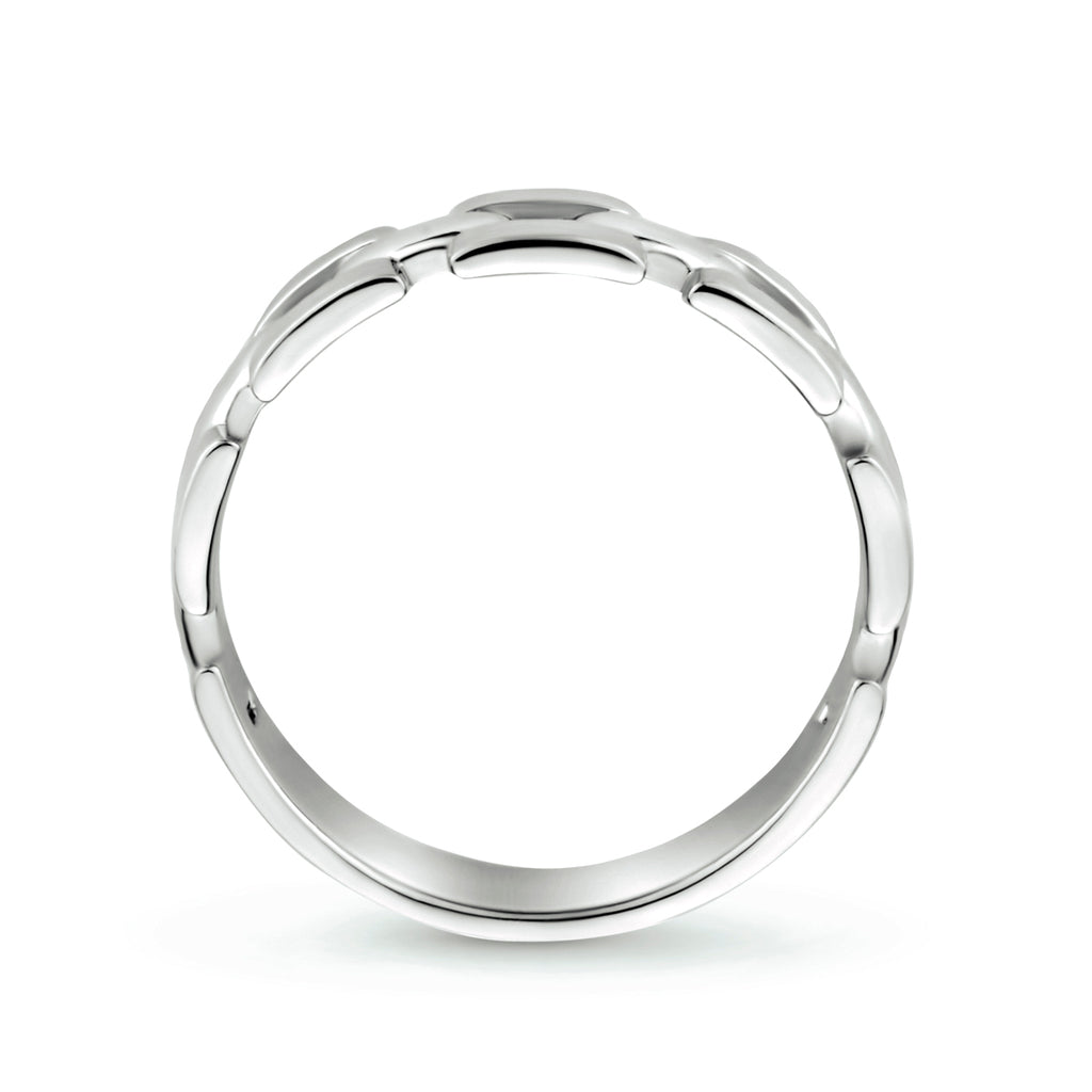 Ringglied Silber rhodiniert