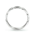 Ringglied Silber rhodiniert