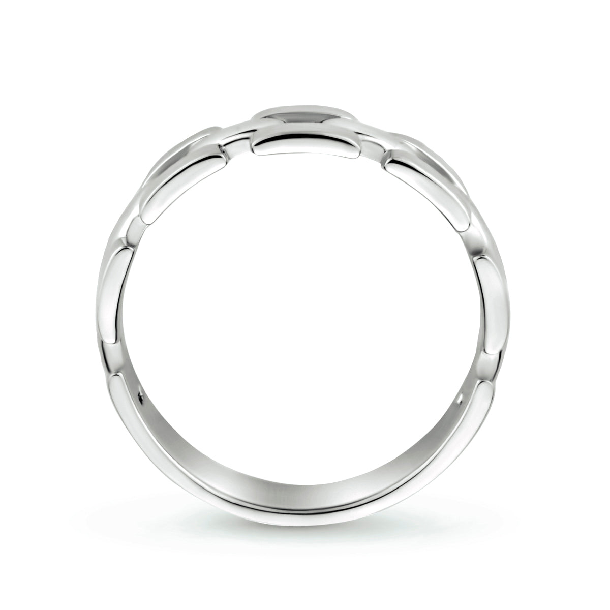 Ringglied Silber rhodiniert
