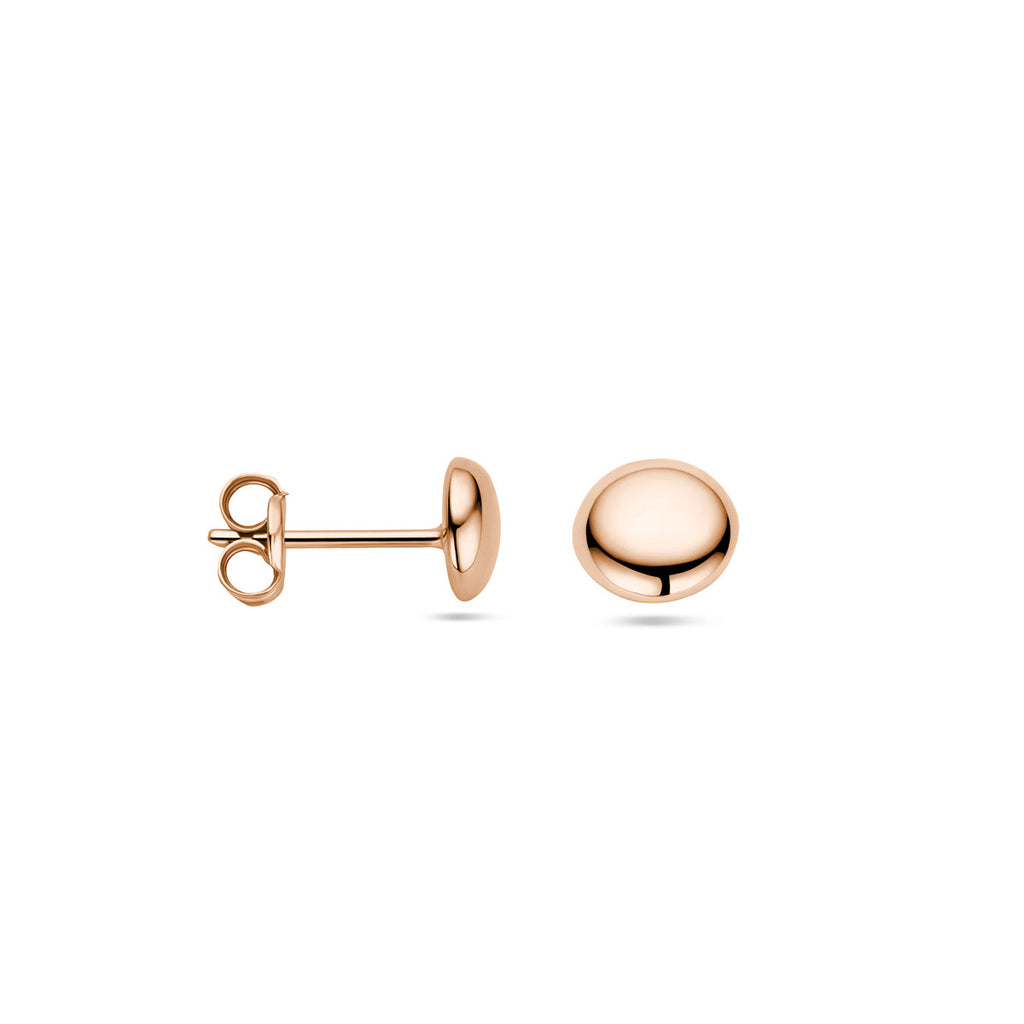 Ohrstecker Halbkugel 14K Roségold