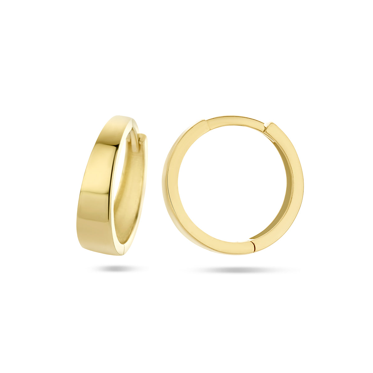 klapoorringen 14K geelgoud