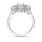 Ring Zirkonia Silber rhodiniert