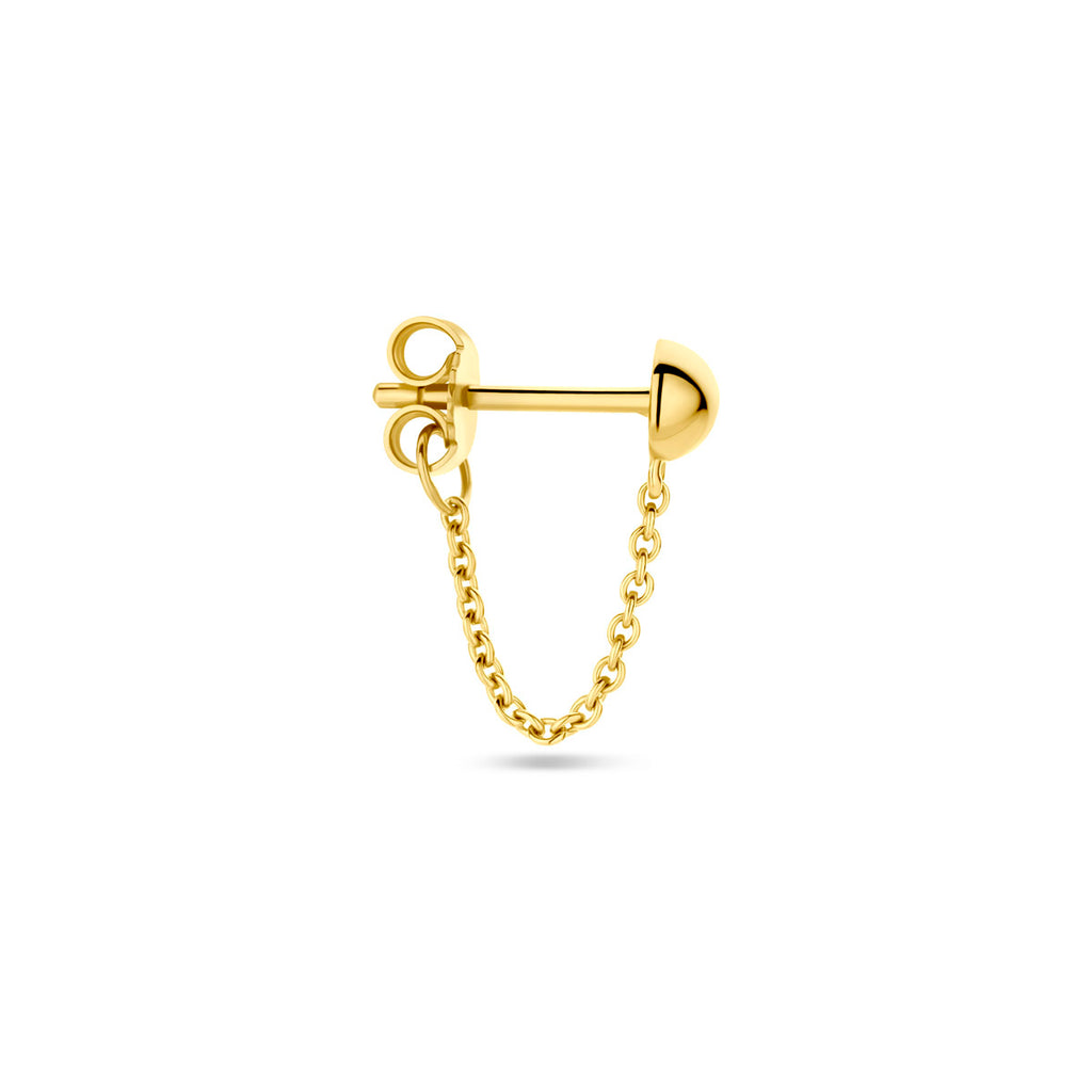 Ohrstecker Halbkugel pro Stück 14K Gelbgold