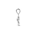hanger hart zirkonia zilver gerhodineerd