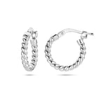 oorringen gedraaide buis 15 mm zilver gerhodineerd