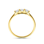 ring zirkonia 14K geelgoud