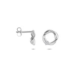 Ohrstecker Zirkonia 10 mm Silber rhodiniert