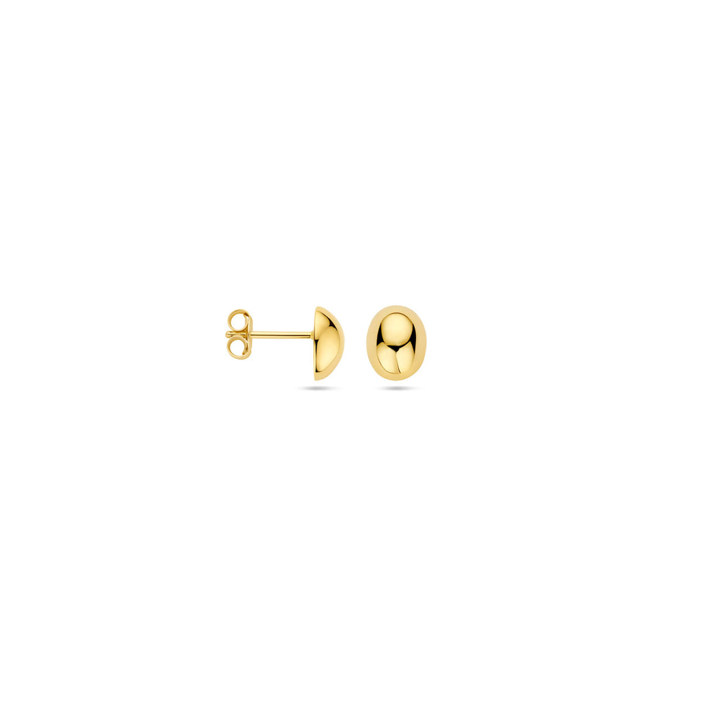 Ohrstecker Tropfen 8,5 mm 14K Gelbgold