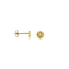 Ohrstecker Zirkonia 5 mm 14K Gelbgold