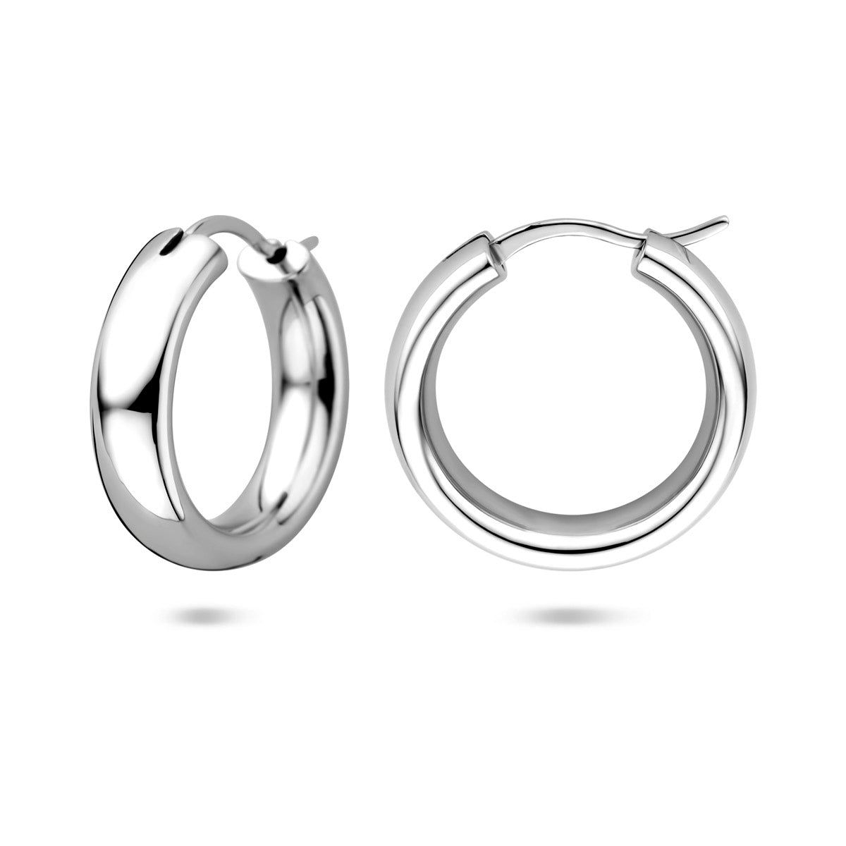oorringen 20 mm zilver gerhodineerd