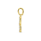 Anhänger Infinity Zirkonia 14K Gelbgold