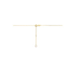 collier gekleurd zirkonia 41 - 43 - 45 cm 14K geelgoud