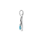 hanger topaas zilver gerhodineerd