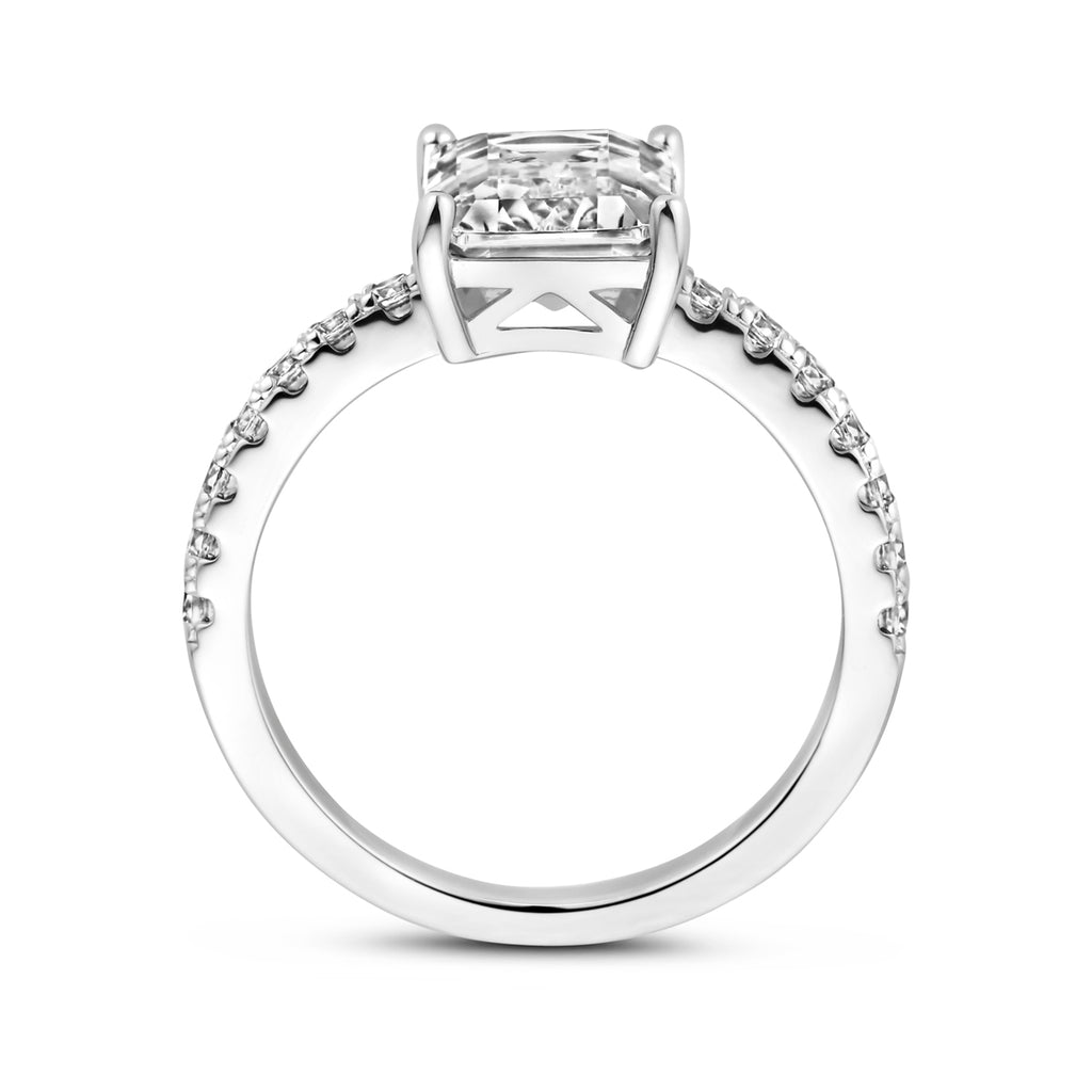 Ring Zirkonia Silber rhodiniert