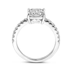 Ring Zirkonia Silber rhodiniert