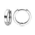 klapoorringen vlak 2,5 mm zilver gerhodineerd - vlak