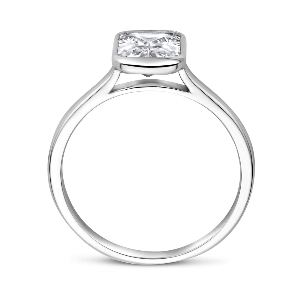 Ring Zirkonia Silber rhodiniert