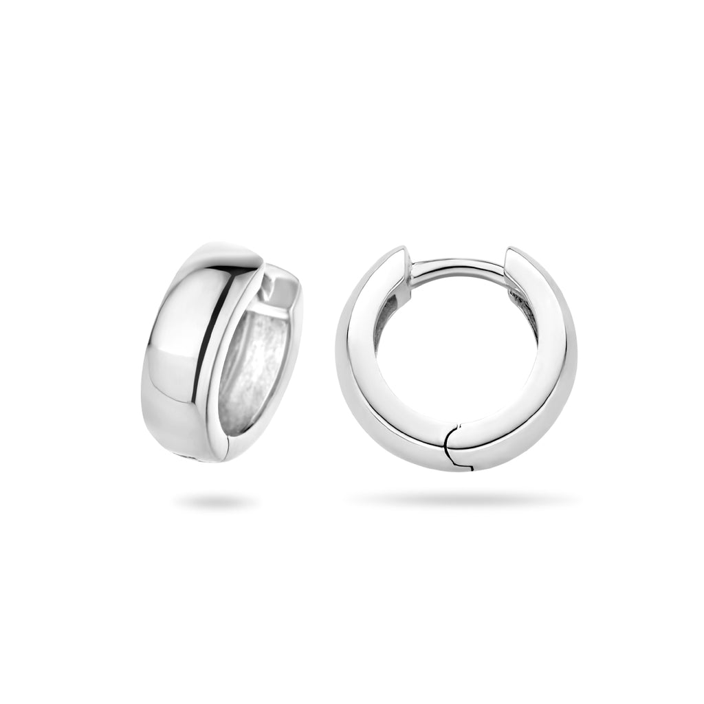 klapoorringen 4 mm bol zilver wit - bol
