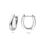 Klappcreolen 18 mm Silber rhodiniert