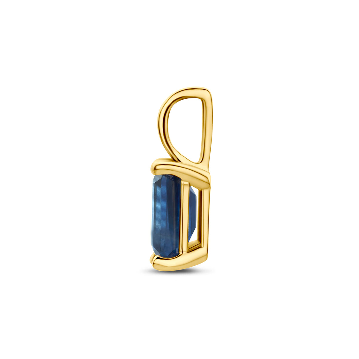 hanger saffier 11 mm 14K geelgoud