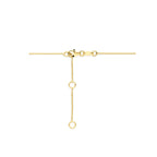 collier diamant 0.07ct h si 41 - 43 - 45 cm 14K geelgoud